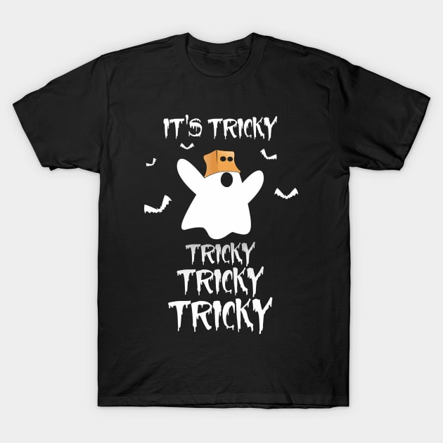 Halloween Ghost Tricky T-Shirt by Tatjana  Horvatić